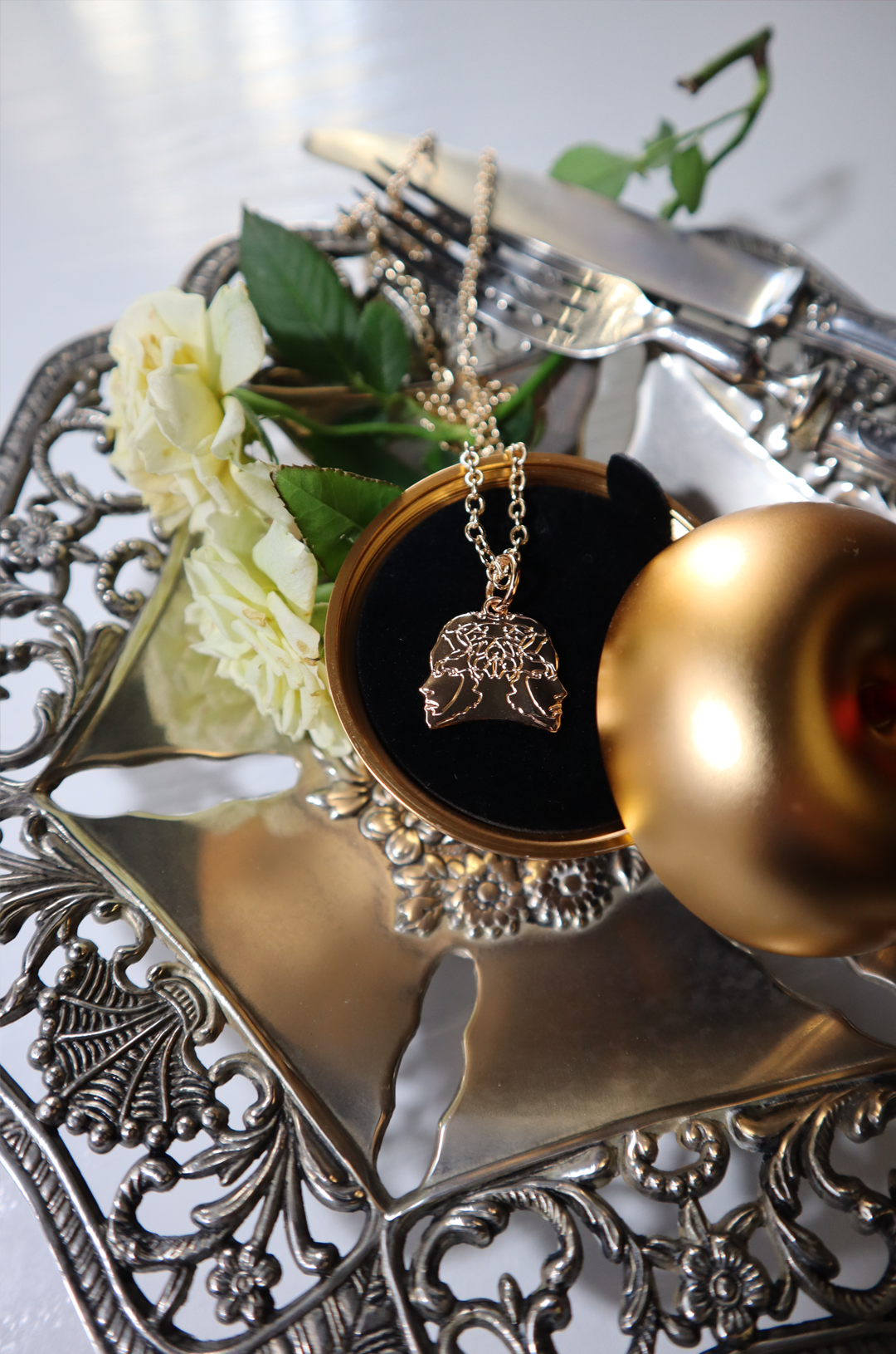 Golden Apple Necklace